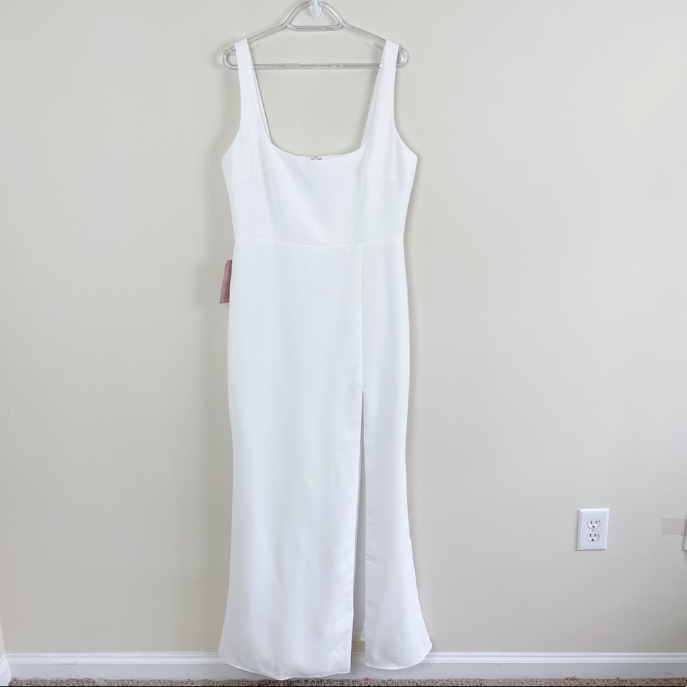 BHLDN x Anthropologie Adena Ivory White Dress